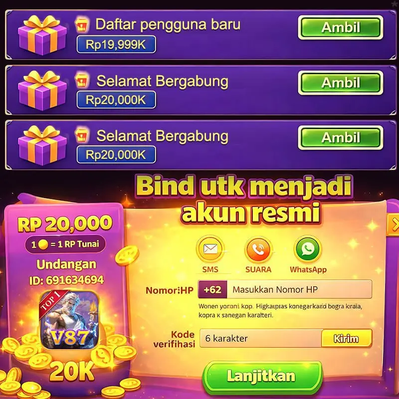 V87 Masuk Resmi 2026 Aplikasi